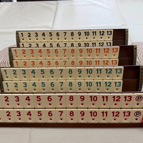 Helena Wood Art Handmade Massive Wooden Rummy Set,Rummy Cube Set Okey Game Set - Picture 10 of 12
